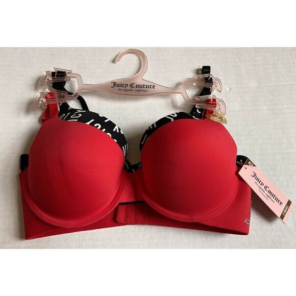 Juicy Couture Bra 2 Pack Sz 34C SEXY Push Up - Picture 1 of 7